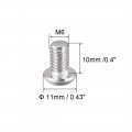 Uxcell M6x10mm Machine Screws Hex Socket Round Head Screw 304 Stainless Steel Fasteners Bolts 20pcs