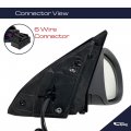 Spieg Vw1321122 Passenger Side Mirror Replacement For Volkswagen Jetta 2005-2010 Power Heated Manual Fold Turn Signal Ptm Cover