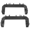Pair Grille Brackets For 2011 2016d F250 F350 F450 F550 Super Duty Replacement For Fo1213113 Fo1212113 Black Abs Plastic Left 