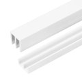2set Plastic Sliding Door Track 3 94ft Glass Cabinet Window Hardware Set For 1 8 Thick Panels Small Bypassing Closet White 