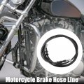 X Autohaux Brake Hose Motorcycle Hydraulic Line Oil Pipe With Spring Protection Fitting For Atv Motocross Racing Bike 200cm
