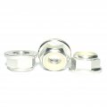 20pcs M5 Flanged Nylon Lock Nuts Black 6061 Aluminum Alloy Self Locking Cnc Machined Anodized Hex With Ring 