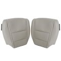 Front Driver Passenger Bottom Perforated Leather Seat Covers Gray For Acura Tl Base Sh-awd 2009 2010 2011 2012 2013 2014 