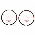 Caltric Cylinder Piston Ring Set Compatible With Yamaha Yz250 1999-2023 66 4mm