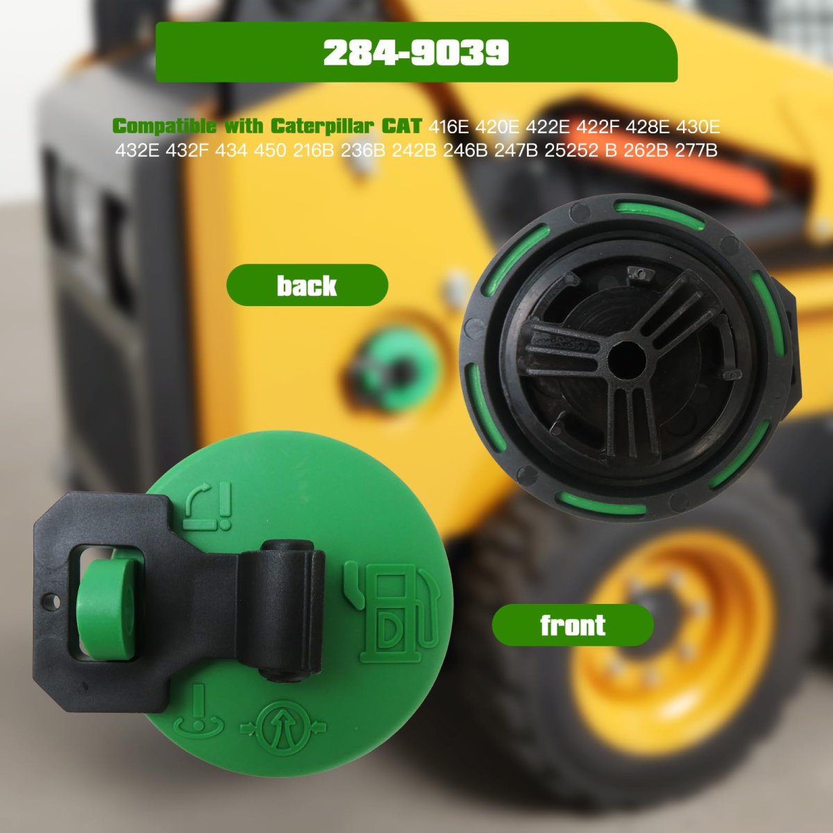 Diesel Locking Fuel Cap For Compact Track Loader 289c 259b 279c 299c Replace 142-8828