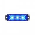 Abrams Flex Series Blue 9w 3 Led Police Ems Emt Vehicle Truck Grille Light Head Surface Mount Strobe Warning 
