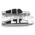 Httmt Mt216-048b Pa013x2 Chrome Flat Wing Footpeg Compatible With Passenger Victory All Hammer Front Or Rear Model