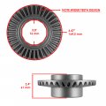 Caltric Front Differential Gear Pinion Kit Compatible With Polaris General Xp 4 1000 Deluxe 2021-2022 Premium 2023 Sport