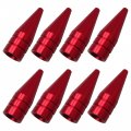 8 Pack Red Long Spiked Wheel Tires Valve Stem Caps Metal Thread Kit For 1995-2016 Honda Civic