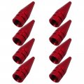 8 Pack Red Long Spiked Wheel Tires Valve Stem Caps Metal Thread Kit For 1995-2016 Honda Civic