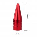 8 Pack Red Long Spiked Wheel Tires Valve Stem Caps Metal Thread Kit For 1995-2016 Honda Civic