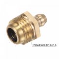 Uxcell Brass Straight Grease Fitting M14 X 1 5mm Thread Hydraulic Accessories 5pcs