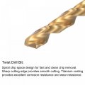 Uxcell 5 16-24 Unf Straight Flute Thread Tap And 6 5mm Twist Drill Bit Set Titanium Plated 6542 High Speed Steel Drilling
