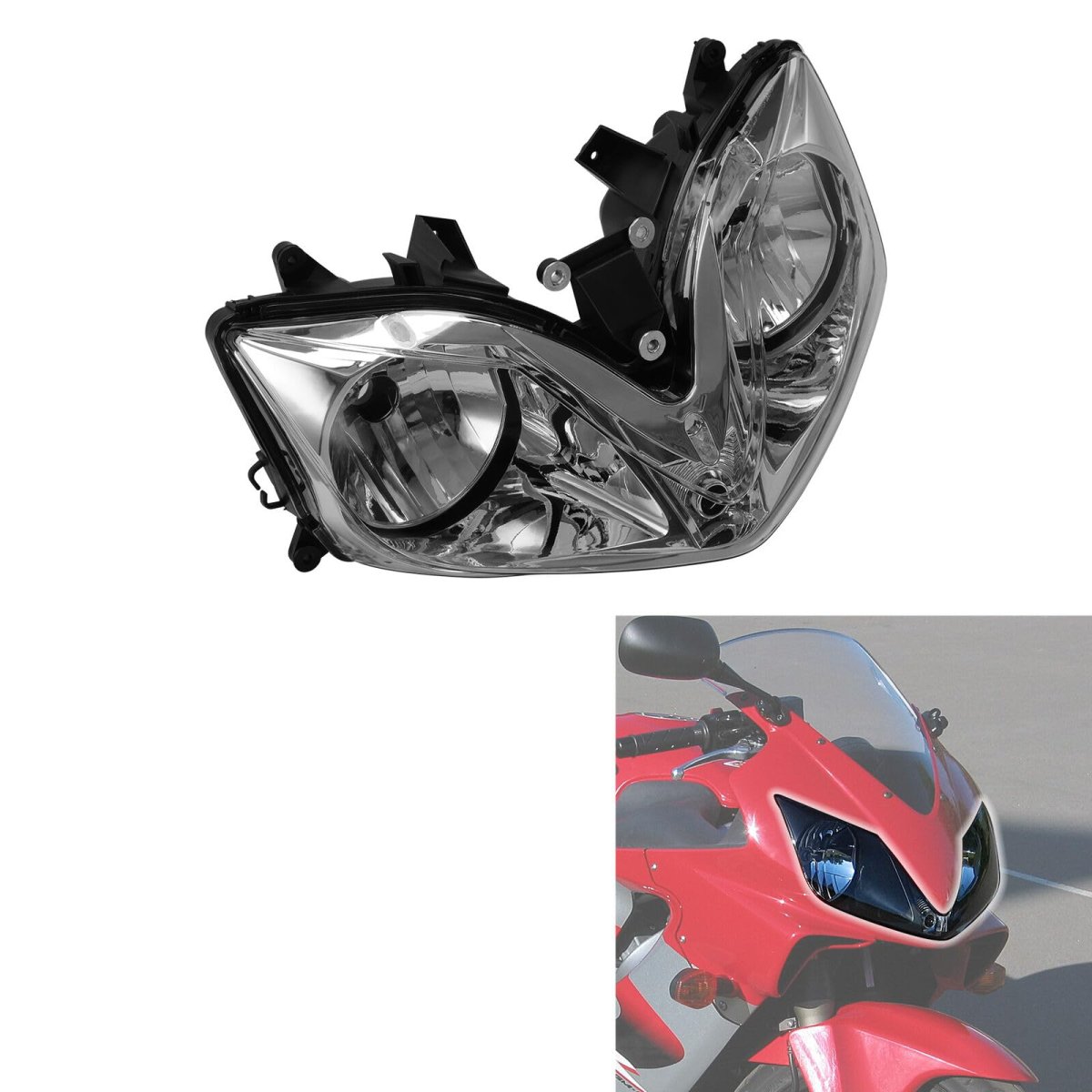 Tcmt Front Headlight Headlamp Fit For Honda Cbr600 F4i 2001-2007 2004 2005 2006