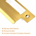 Uxcell Door Strike Plate 145mm X 40mm 201 Stainless Steel Latch Deadbolt For Frame Jamb Gold