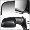 Auto Dynasty Fo1320337 Fo1321337 Pair Oe Style Manual Side View Door Mirror Compatible With Ford E150 E250 E350 08-09