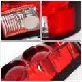 Compatible With Chevy Gmc C K C10 Series Pair Of Clear Red Lens Altezza Style Brake Tail Lights
