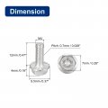 Uxcell M4x12mm Phillips Hex Head Flange Bolts 10pcs 304 Stainless Steelagon Hex Machine Screws