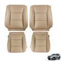 Leather Seat Covers For 1998 1999 2000 2001 2002 2003 2004 2005 2006 2007 Land Cruiser Tan Driver And Passenger Side Bottom Top 