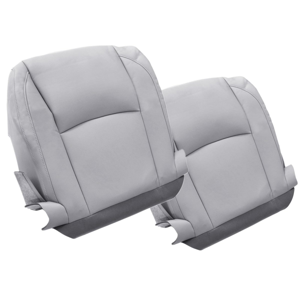 Driver And Passenger Bottom Leather Seat Covers Gray For Lexus Rx350 Rx400 2004 2005 2006 2007 2008 2009 Fits Heated Power