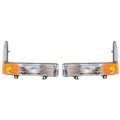 Parking Signal Light Assembly Pair For Ford F Pickup Super Duty Excursion 2002 2003 2004 Driver And Passenger Side Dot 