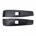 Front Rear Left And Right Abs Carbon Fiber Window Lift Switch Button Panel Trim Bezel 