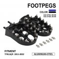 Nacore Motorcycle Foot Peg Pedal Rest Footpeg Compatible To Ttr110 Ttr110e 2011-2022 Dirt Bike Black