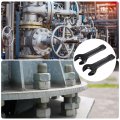 Uxcell 50mm 41mm Single Open End Spanner High Carbon Steel Wrench Head Hand Tool For Mechanical Automotive Repair Black