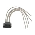Electrical Connector For Kenworth K100e 2005 2006 Blade Terminal Replacement 88860588 1 Male 5 Female Terminals Black Standard 