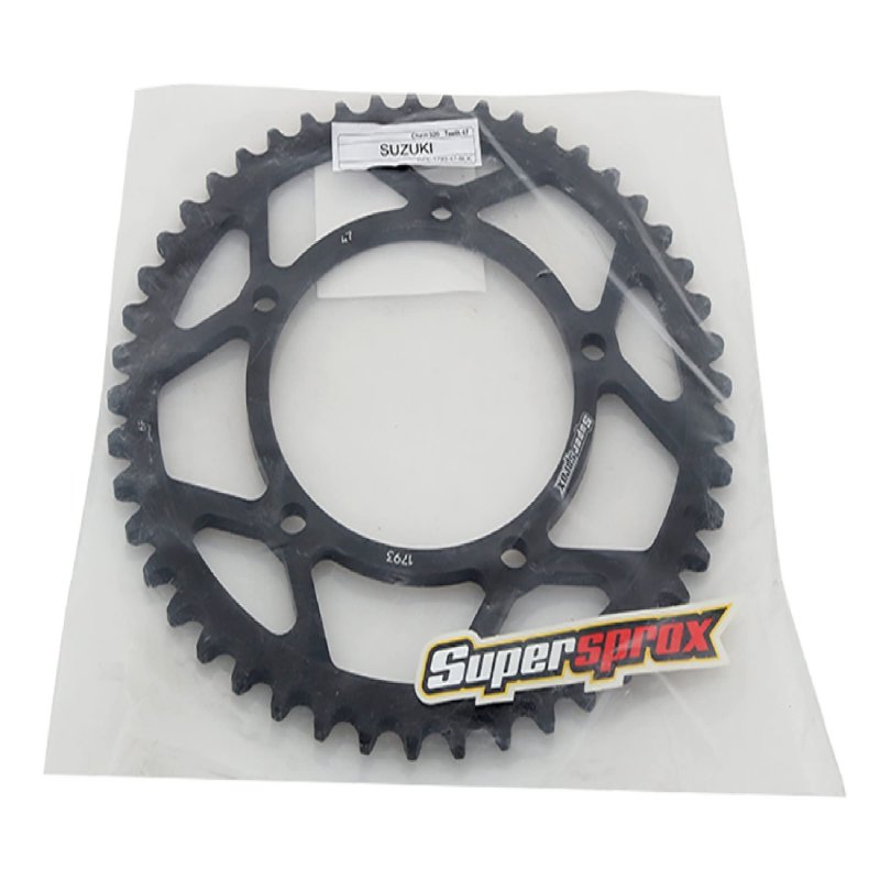 Total Power Parts Rfe-1793-47-blk Rear Steel Sprocket Black Compatible With Replacement For Suzuki Dl 1000 V-strom 2002-2016