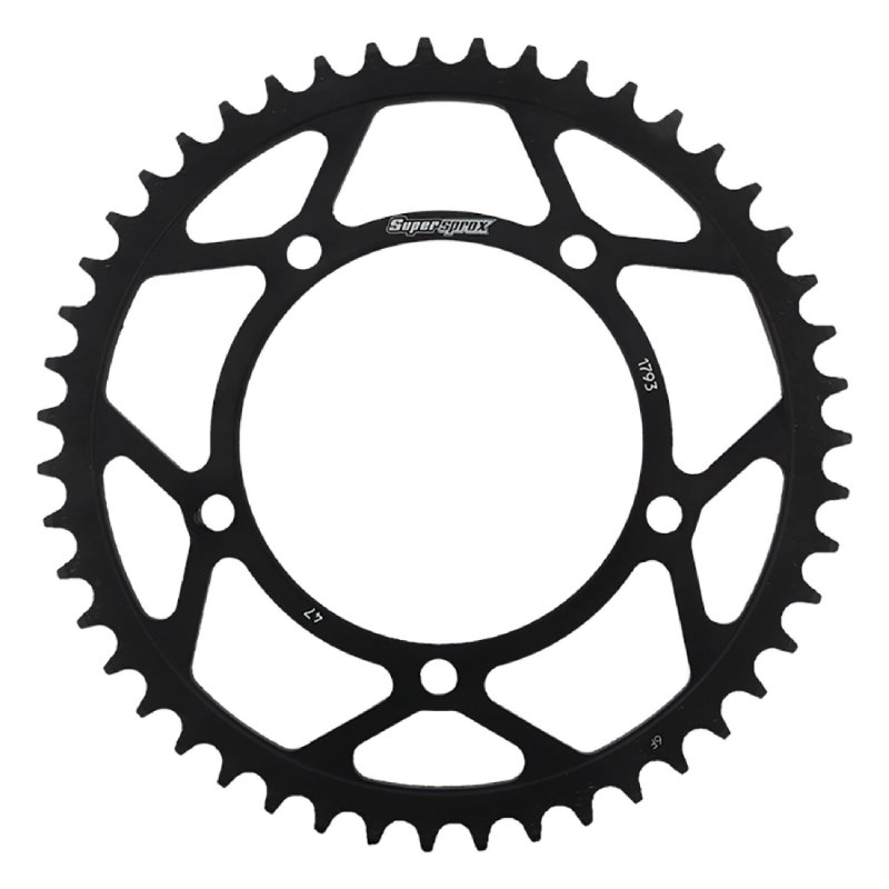 Total Power Parts Rfe-1793-47-blk Rear Steel Sprocket Black Compatible With Replacement For Suzuki Dl 1000 V-strom 2002-2016