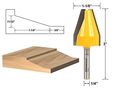 Yonico 12144q Vertical Panel Raiser Router Bit With Bevel Design 1 4 Shank 