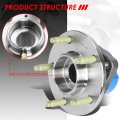 513121 Bolt-in Wheel Bearing Hub Assembly Compatible With Chevy Buick Pontiac Cadillac Oldsmobile Fwd 97-13