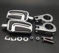 Smt-chrome Airflow Arrow Footpeg With 1 2 5 Inch Mounting Bracket For Triumph Rocket V-star Roadstar Suzuki Intruder Boulevard
