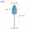 Uxcell Silicone Rubber Grinding Buffing Wheel 2000 Grits 10mm Dia Tapered Polishing Head For Electric Rotary Tool