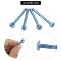 100 Pack Truss Head Break Away Machine Screws 8 32 Thread 1 75 In Length Zinc Plated Steel For Cabinet Drawer And Door Handles