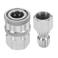 Pressure Washer Adapter 1 4 Npt Female Quick Connect Fittings Kit Stainless Steel Swivel For Power Washers Hose 
