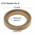 Uxcell 4 Pcs Universal Inch Speaker Subwoofer Mounting Spacer Rings Solid Wood Beige
