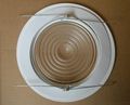 6 Inch Recessed Can Light Rust Proof Plastic Ring Shower Trim Clear Fresnel Lens White Fits Halo Elco Juno 