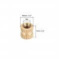 Uxcell Knurled Insert Nuts 50pcs M3 X 0 5mm Female Thread Brass Threaded Embedment Nut For 3d Printer