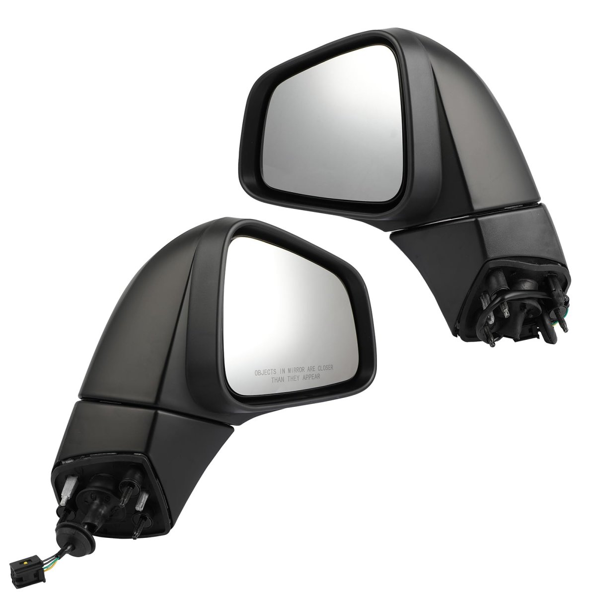 Left And Right Side View Mirror Fit For 2015-2016 Chevrolet Trax Lt Ltz Power Heated Textured Black 5 Pins Oe 95423284 Parts