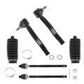 6pcs Front Inner And Outer Tie Rod Boot Kit Replacement For Edge 2007-2014 Mkx 2007-2015 Ev800576 