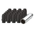 Dpaccessories 20 Black 12x1 25 Closed End Et Spline Tuner Lug Nuts For Aftermarket Wheels Lce3l5hesbk04020 