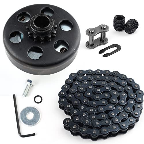 Lotfancy Go Kart Clutch 3 4 Bore 12t With 35 Chain Centrifugal Fit For Minibike Honda Engines 2pcs Set Screws 1pc Connecting