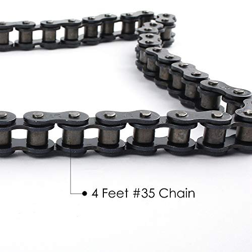 Lotfancy Go Kart Clutch 3 4 Bore 12t With 35 Chain Centrifugal Fit For Minibike Honda Engines 2pcs Set Screws 1pc Connecting