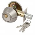 Home Office Door 83mmx65mm Privacy Ball Metal Knob Lock Lockset W Keys 