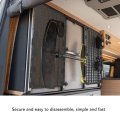 Side Bed Molle Panel 883x330x2mm Aluminum Vehicle L Track Modular Storage With Straps Elastic Cords For Trucks Cars Rvs