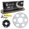 Niche Drive Sprocket Chain Combo For Suzuki Gsx750 Front 15 Rear 42 Tooth 530hz Standard 112 Links