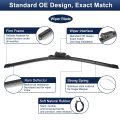 Silicone Front Windshield Wiper Blades 22 In And 18 For Chevrolet Colorado 2015 2022 Gmc Canyon Top Lock Push Button Set