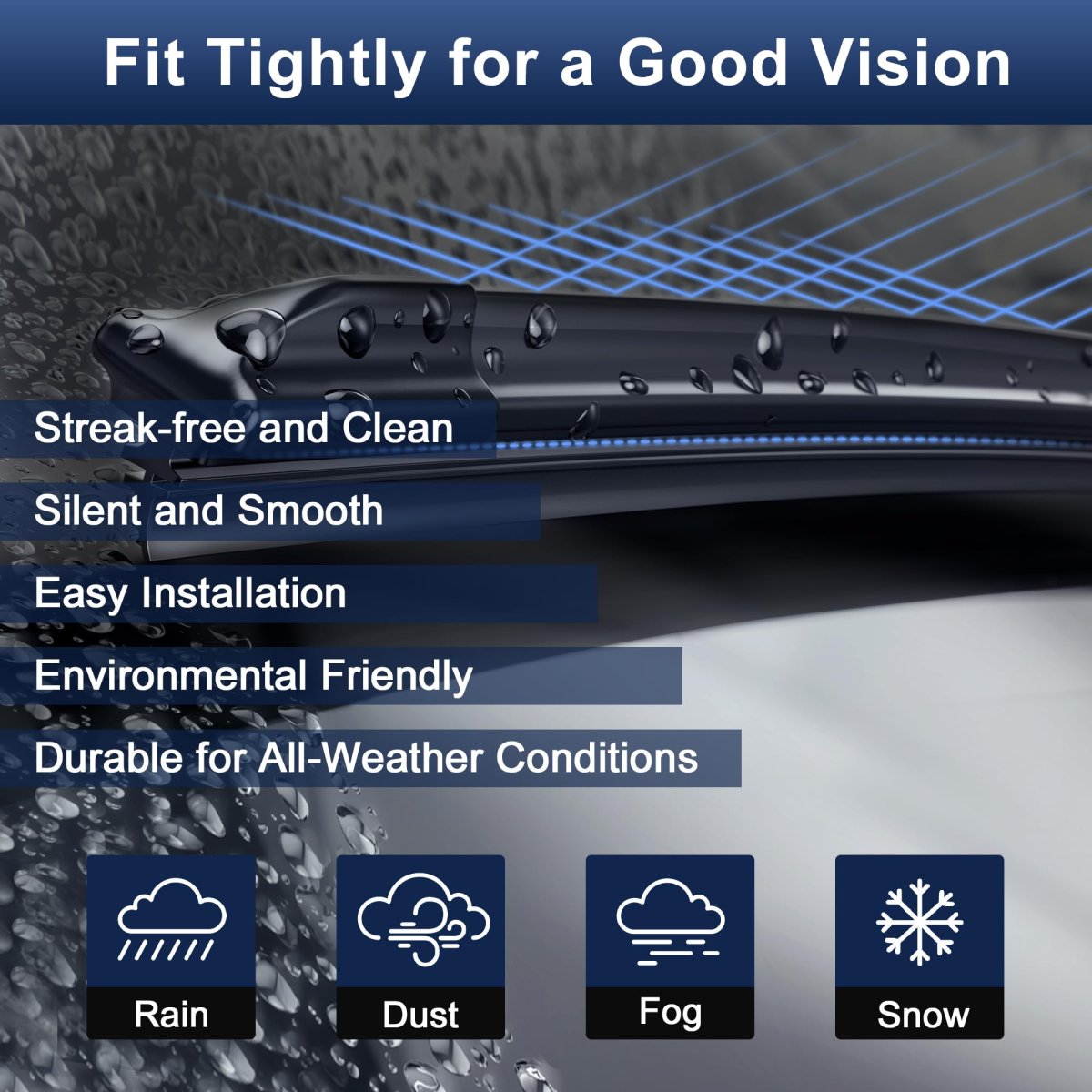 Silicone Front Windshield Wiper Blades 22 In And 18 For Chevrolet Colorado 2015 2022 Gmc Canyon Top Lock Push Button Set